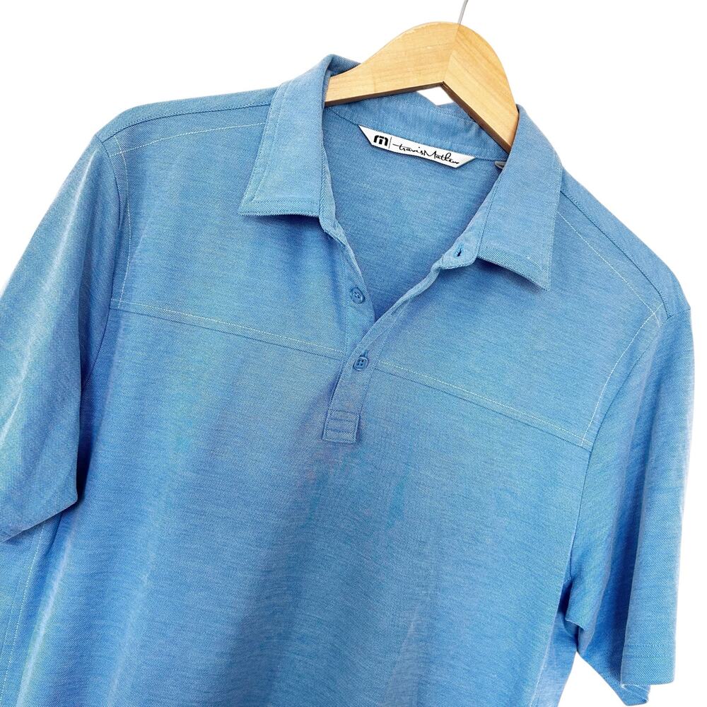Travis Mathew Blue Short Sleeve Golf Polo Sz M